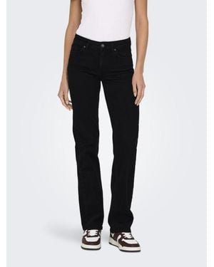 ONLY Onlblush Mid Straight Dnm Rea2343 N - Zwart