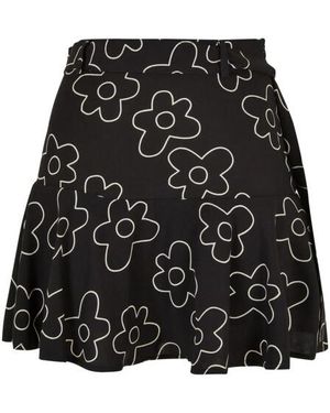Urban Classics Bloem Mini Skort - Zwart