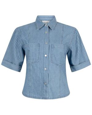 Aaiko Bermuda/Short Inaya Fringed Ray - Blauw