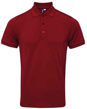 PREMIER Coolchecker Plus Piqu Polo Shirt - Red