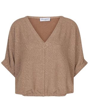 Lofty Manner Top Korte Mouw Rc13 Top Mellie - Bruin