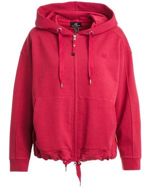 Parajumpers May Cerise Oversized Zip-Up Hoodie Cotton - Red