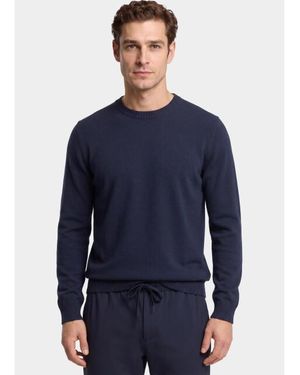Born with Appetite Pullover Oswold R-Neck Bwa26305Os71/4001 - Blauw