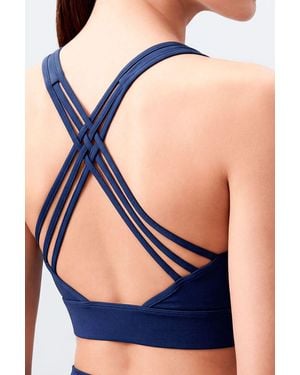 TOMMY LIFE Sleeveless Athletic Set With Leggings - Blue