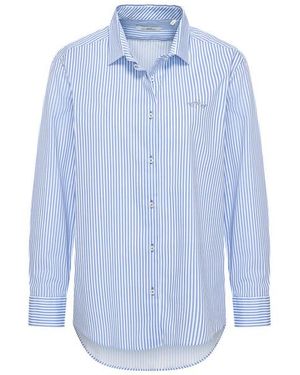 HV Polo Blouse Lange Mouw 0404103751 Isabella - Blauw