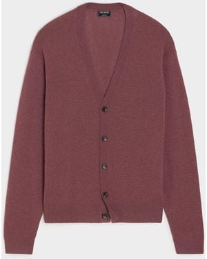 Todd Synder X Champion Cropped Cashmere Cardigan - Purple