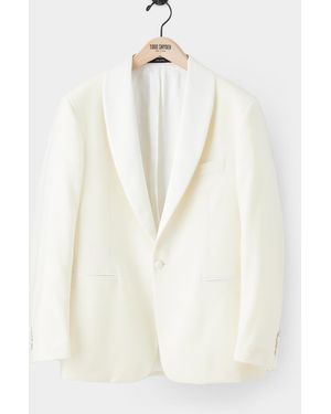 Todd Synder X Champion Italian Wool Shawl Tuxedo Jacket - White