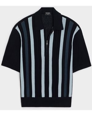 Todd Synder X Champion Stratford Quarter-zip Sweater Polo - Blue
