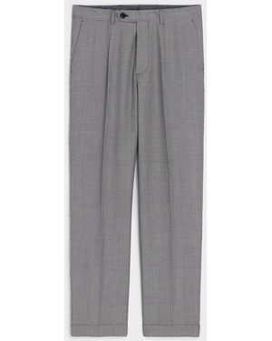 Todd Synder X Champion Italian Wool Glen Plaid Madison Trouser - Gray