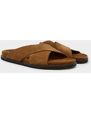 Todd Snyder Tuscan Multi-Woven Leather Sandal in Black for  display picture 3