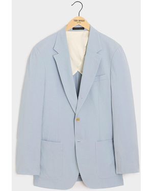 Todd Synder X Champion Italian Seersucker Madison Jacket - Blue