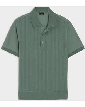 Todd Synder X Champion Cotton Cable Polo - Green
