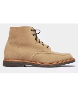 Sanders Todd Snyder X Apron Suede Boot - Natural
