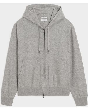 Todd Synder X Champion Camel-cashmere Full-zip Hoodie - Gray