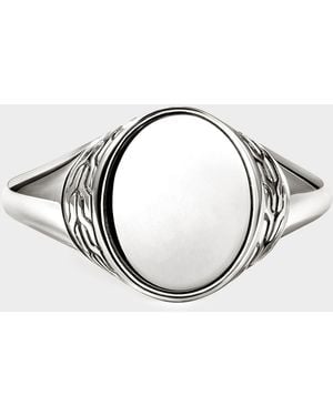 John Hardy Sterling Silver Icon 50 Ring - Metallic