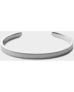 Miansai Sterling Silver Singular Cuff - White