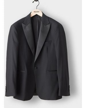 Todd Synder X Champion Italian Wool Peak Lapel Tuxedo Jacket - Black