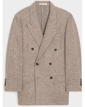 Todd Synder X Champion Italian Cashmere Donegal Double-breasted Wythe Jacket - Brown