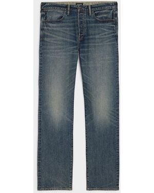 Todd Synder X Champion Straight Japanese Selvedge Stretch Jean - Blue