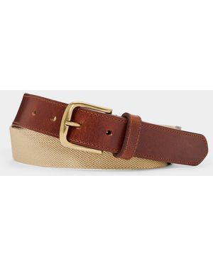 Todd Synder X Champion Italian Webbed Cotton Belt - Brown