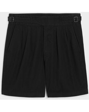 Todd Synder X Champion 7" Cotton Gurkha Short - Black