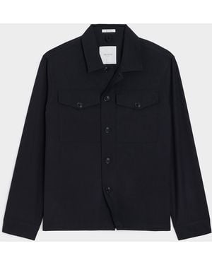 Todd Synder X Champion Italian Cavalry Twill Utility Shirt - Blue