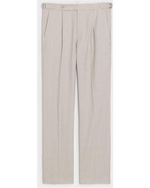 Todd Synder X Champion Italian Linen Side Tab Trouser - White