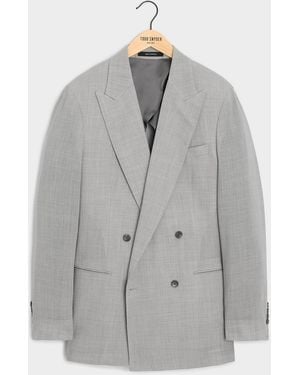 Todd Synder X Champion Italian Wool Double-breasted Hollywood Jacket - Gray