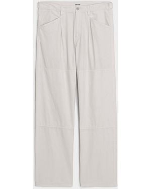 Todd Synder X Champion Pleated Welder Pant - White