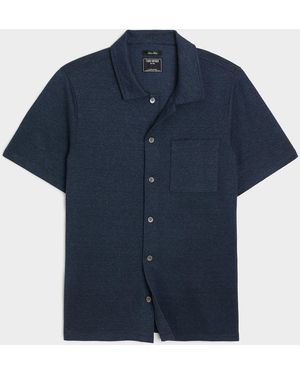 Todd Synder X Champion Linen-cotton Polo - Blue