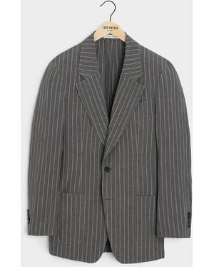 Todd Synder X Champion Italian Linen-cotton Single-breasted Wythe Jacket - Gray