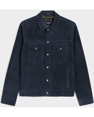 Todd Synder X Champion Italian Suede Dylan Jacket - Blue