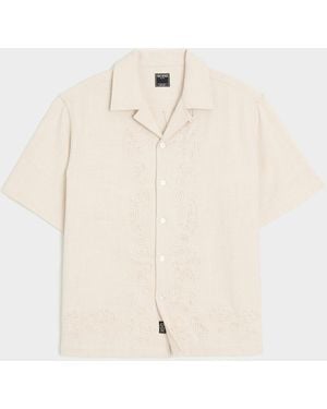 Todd Synder X Champion Cropped Cotton Camp Collar Shirt - Natural