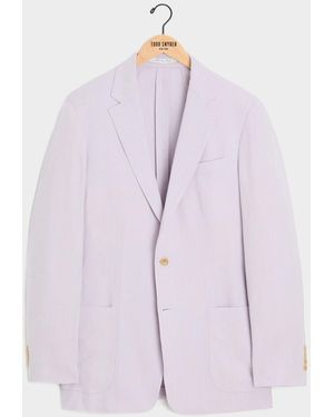 Todd Synder X Champion Italian Sueded Linen Sport Coat - Purple