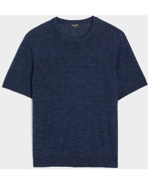 Todd Synder X Champion Relaxed Linen Sweater Tee - Blue
