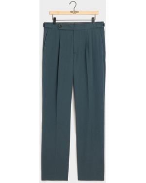 Todd Synder X Champion Italian Seersucker Side Tab Trouser - Blue