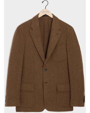 Todd Synder X Champion Italian Wool Sweater Sport Coat - Brown
