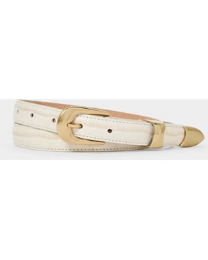 Todd Synder X Champion Tipped Western Belt - Natural