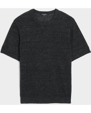 Todd Synder X Champion Relaxed Linen Sweater Tee - Black