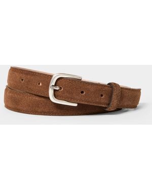 Todd Synder X Champion Italian Suede Dress Belt - Brown
