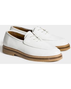 Jacques Soloviere Leather Lace-up - White