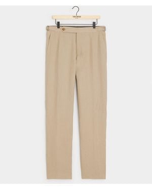 Todd Synder X Champion Italian Linen Side Tab Trouser - Natural