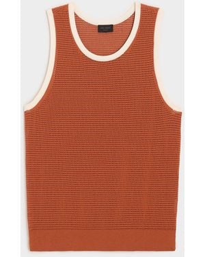 Todd Synder X Champion Tipped Luxe Mesh Tank - Orange