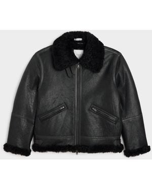 Todd Synder X Champion Shearling Aviator - Black