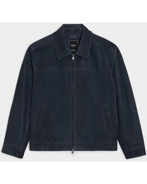 Todd Synder X Champion Italian Suede Grant Jacket - Blue