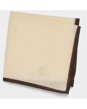 Todd Synder X Champion Italian Wool Pocket Square - Natural