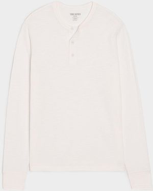 Todd Synder X Champion Lightweight Mini Waffle Henley - Natural
