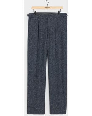 Todd Synder X Champion Italian Donegal Side Tab Trouser - Blue