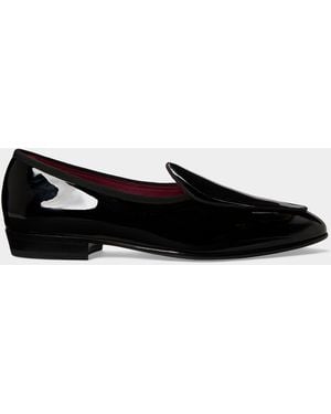 Baudoin & Lange Patent Leather Sagan Opera Pump - Black