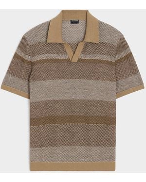 Todd Synder X Champion Linen-cotton Montauk Sweater Polo - Brown